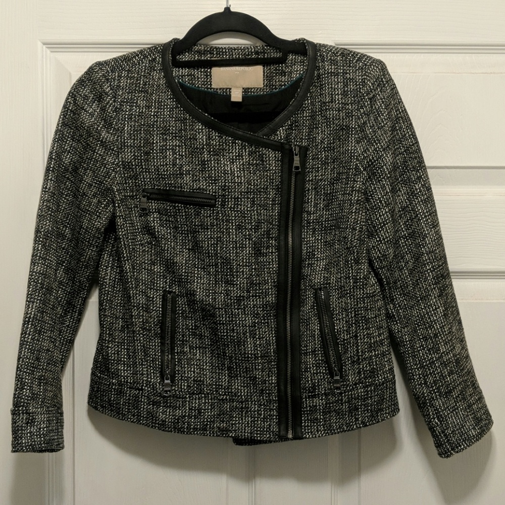 💥HP💥 Banana Republic zipper blazer Sz 4P